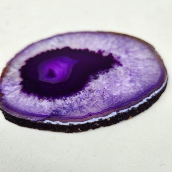 Agate Slice Geode Stones Home Decoration Decor Healing Crystals Gemstones Purple - Picture 5 of 11
